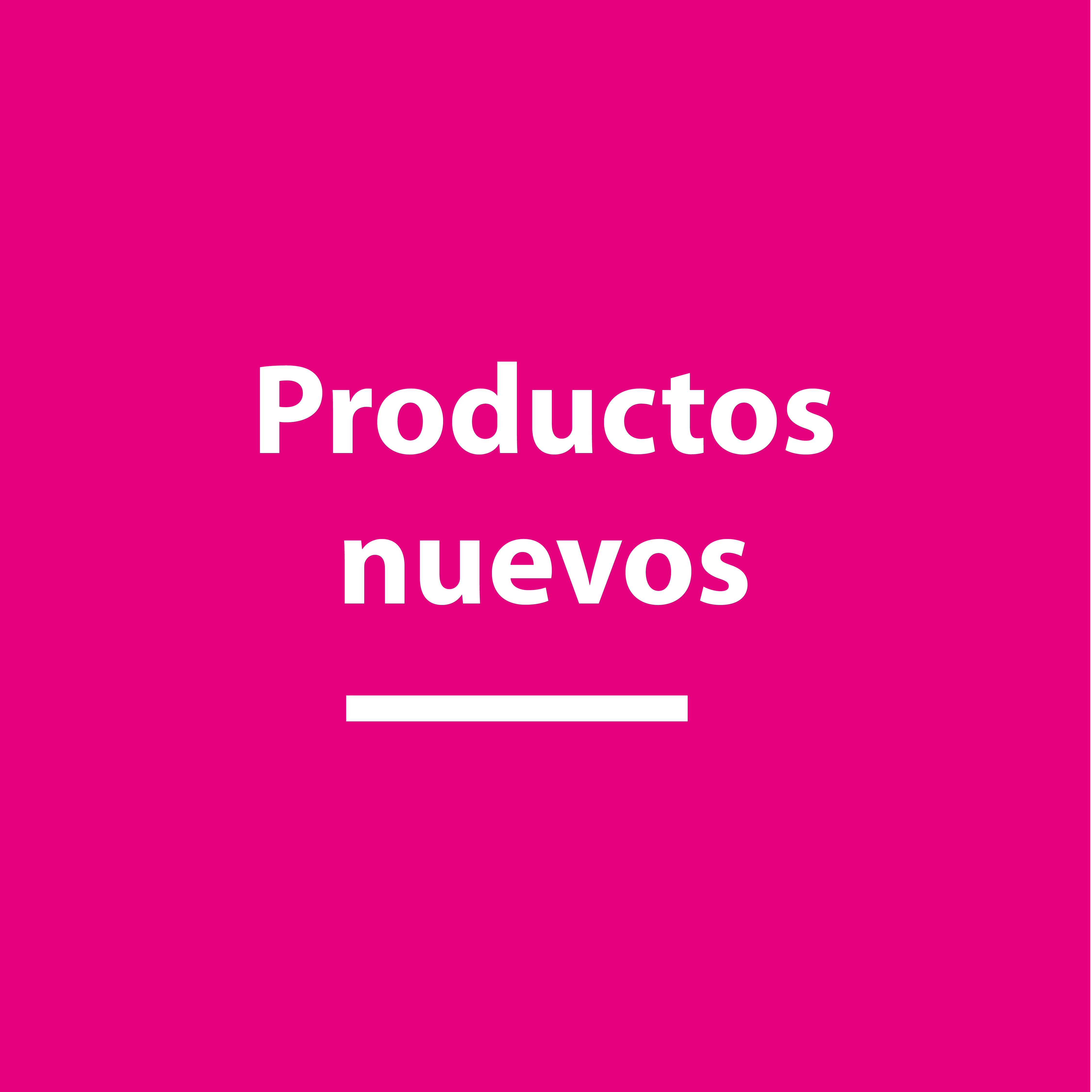 Productos nuevos